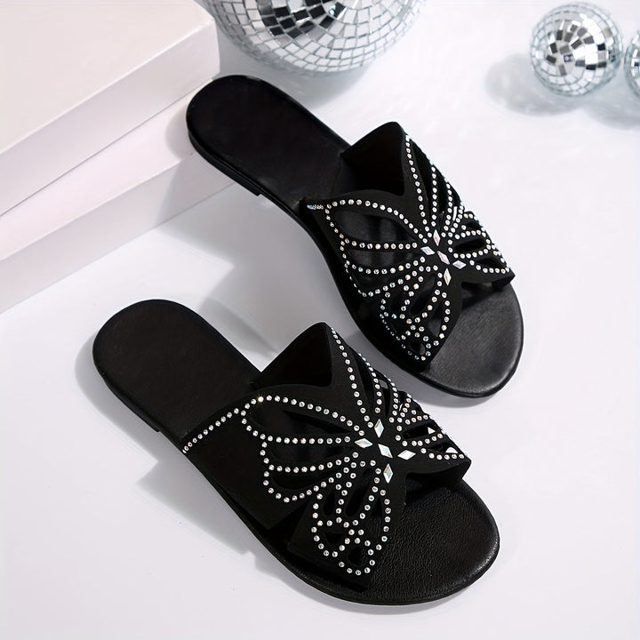 Trishia – Flache Sandalen Mit Schmetterlingsmuster