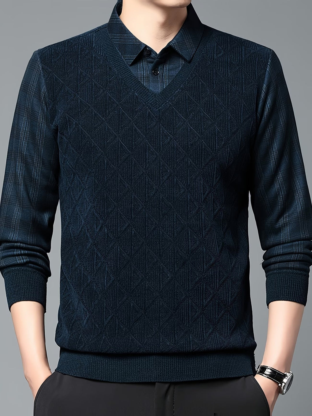 Alan – Langärmeliger Strickpullover