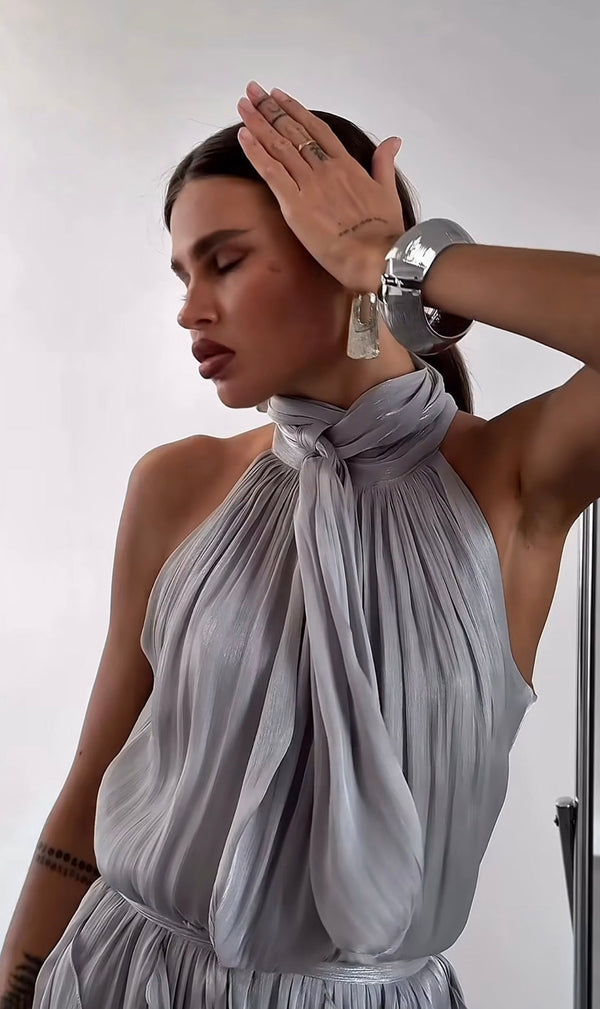 Nataly - Maxikleid Mit Gestuften Rüschen