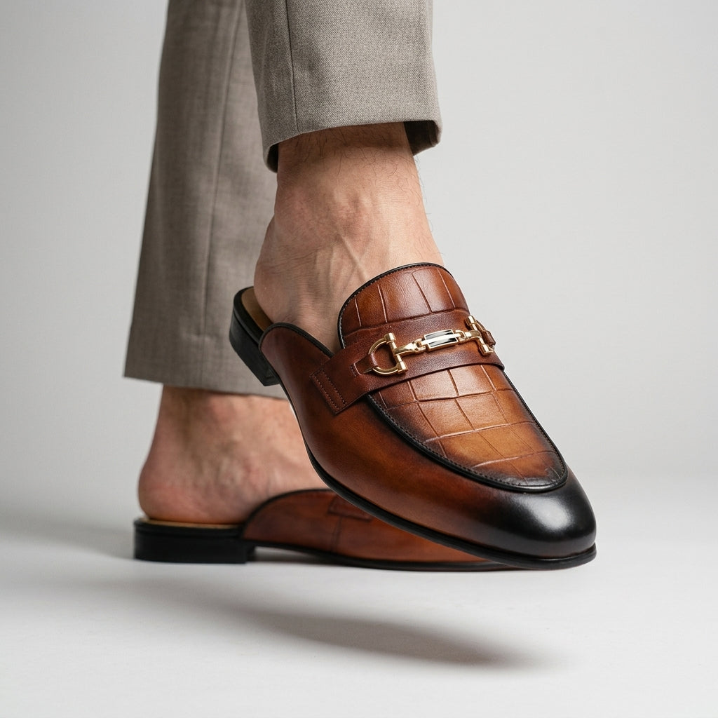 Idris - Rückenfrei Lederschuhe
