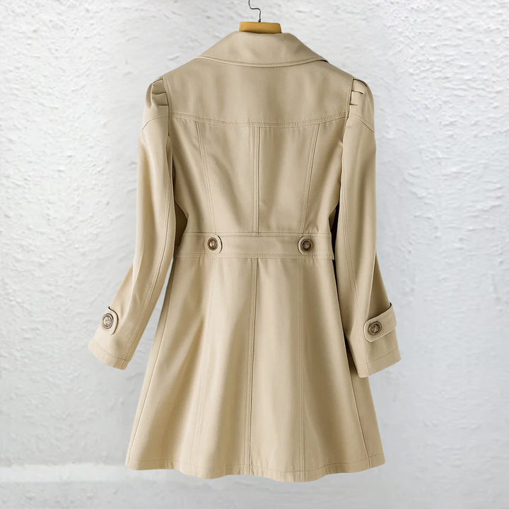 Ellice - Langärmeliger Trenchcoat Mit Knöpfen