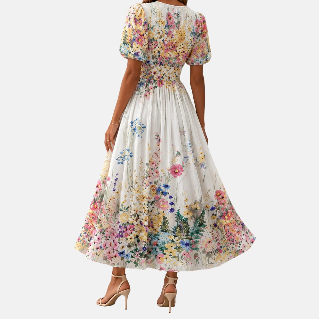 Kirina – Midi-Wickelkleid Mit Blumenmuster