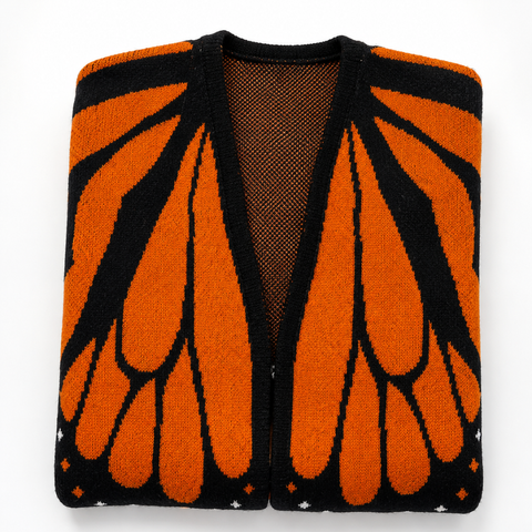 Zoliana – Strickcardigan Mit Monarchfalter-Flügeln