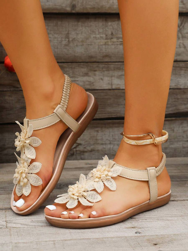 Arabela - Orthopädische Sandalen Mit Aufgesetzten Blumen