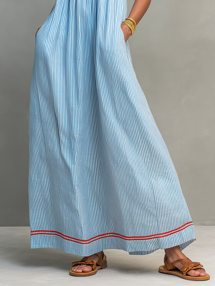 Aliyeva – Gestreiftes Maxikleid