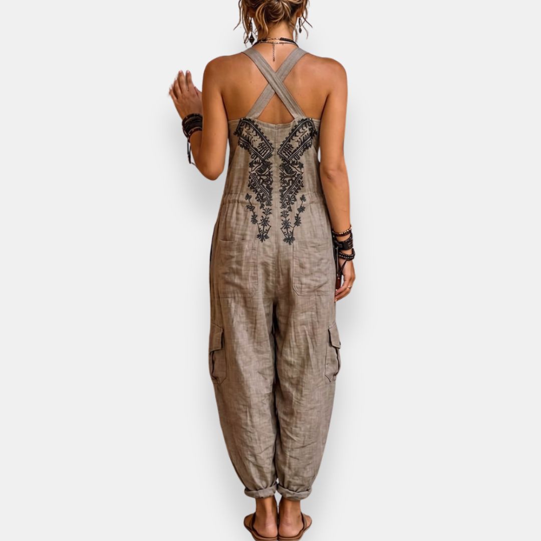Lynzia – Bestickter Overall Im Boho-Stil