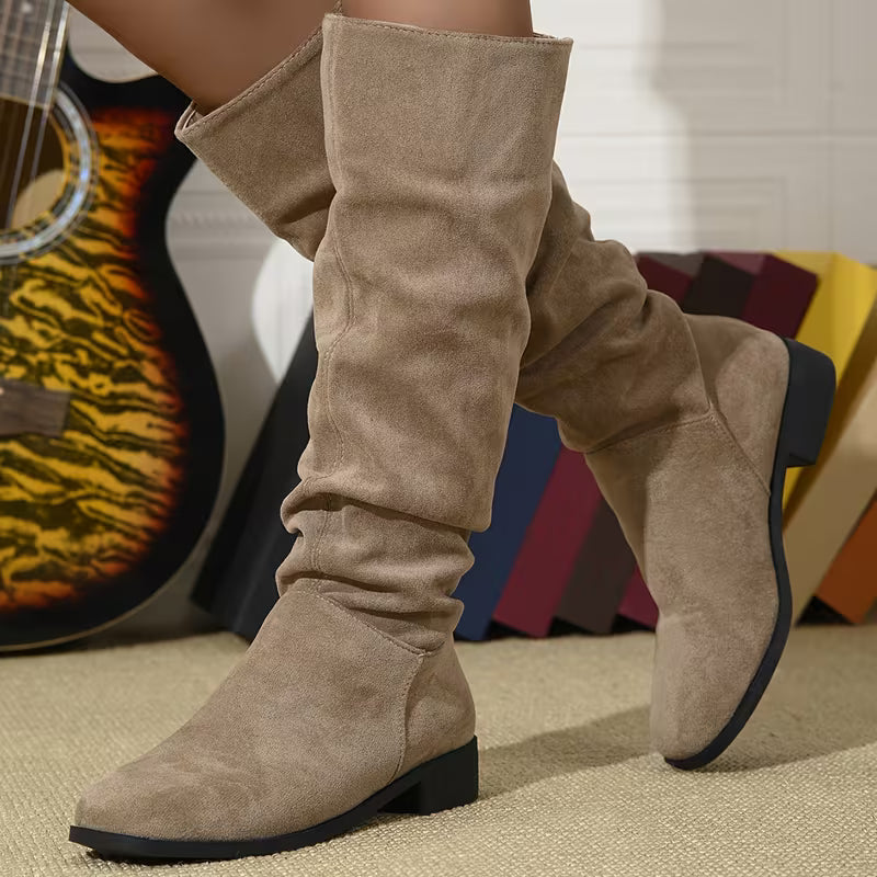 Joliza – Lässige, Wadenhohe Stiefel MIT Niedrigem Absatz
