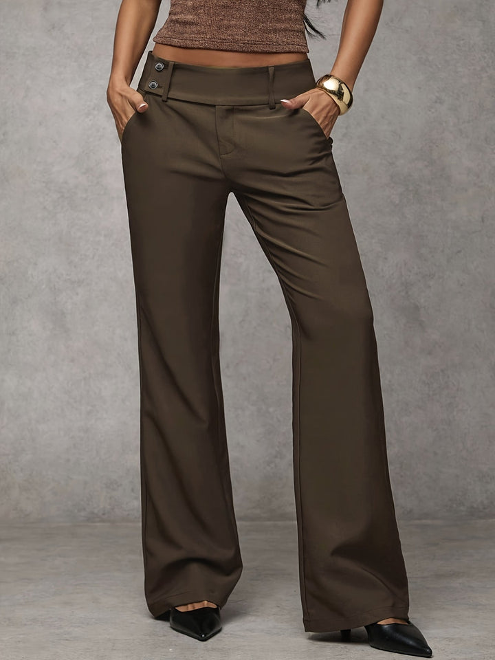 Akane - Moderne Hose Mit Weitem Bein Und Knielänge