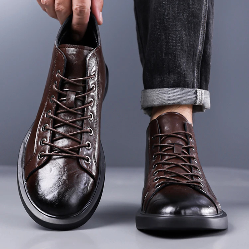 Ailton - Leder Schnürstiefel