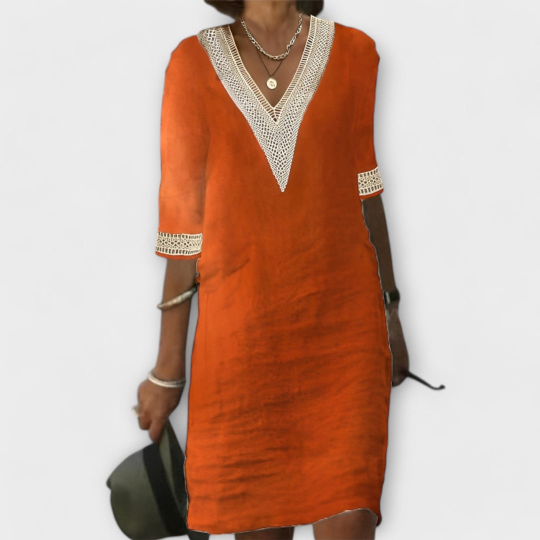 Emelia - Kleid aus Baumwolle und Leinen