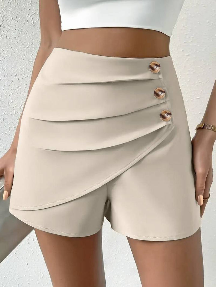 Houda - Hotpants Mit Hoher Taille Und Unregelmäßigem Schnitt