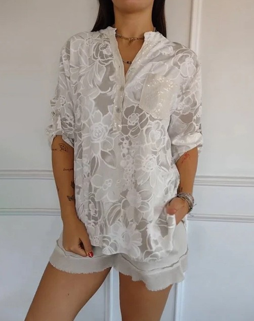 Narese - Bluse Mit Blumenmuster