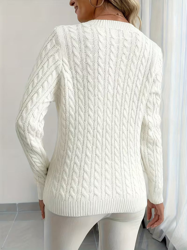 Lenea – Langarm Pullover Mit Zopfmuster