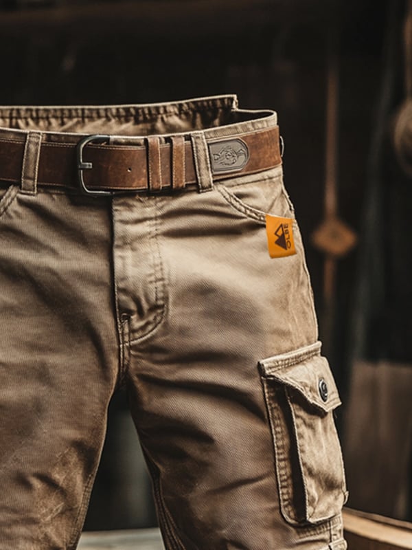 Novak – Retro Fracht Shorts Mit Mehreren Taschen