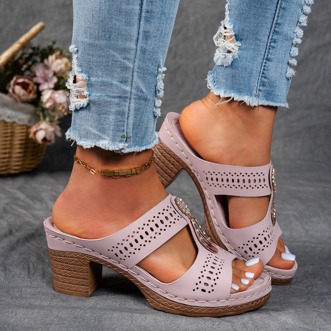 Nicoleta – Orthopädische Sandale Mit Zirkonia