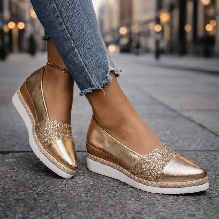 Jahaira – Elegante Rutschfeste Keilabsatzschuhe