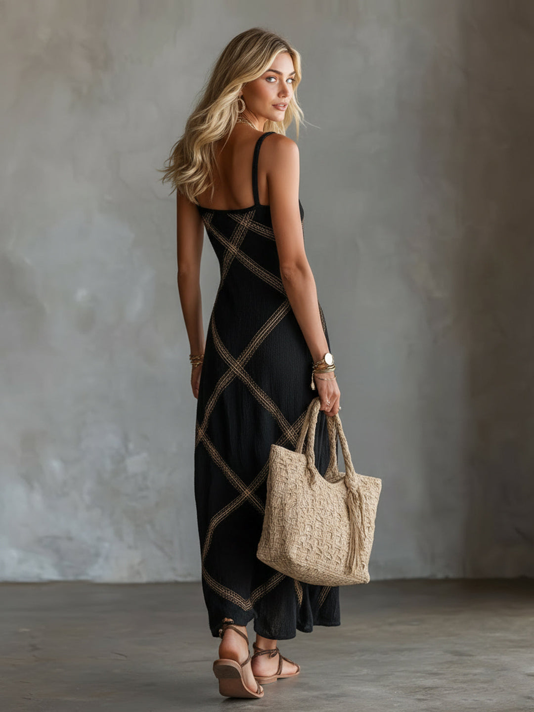 Nijila – Ärmelloses Maxikleid Im Boho-Stil