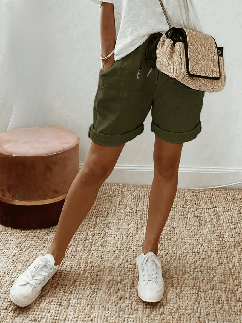 Keely - Bequeme Leinen Shorts