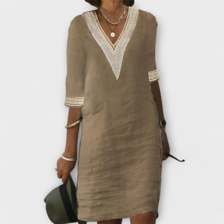 Emelia - Kleid aus Baumwolle und Leinen