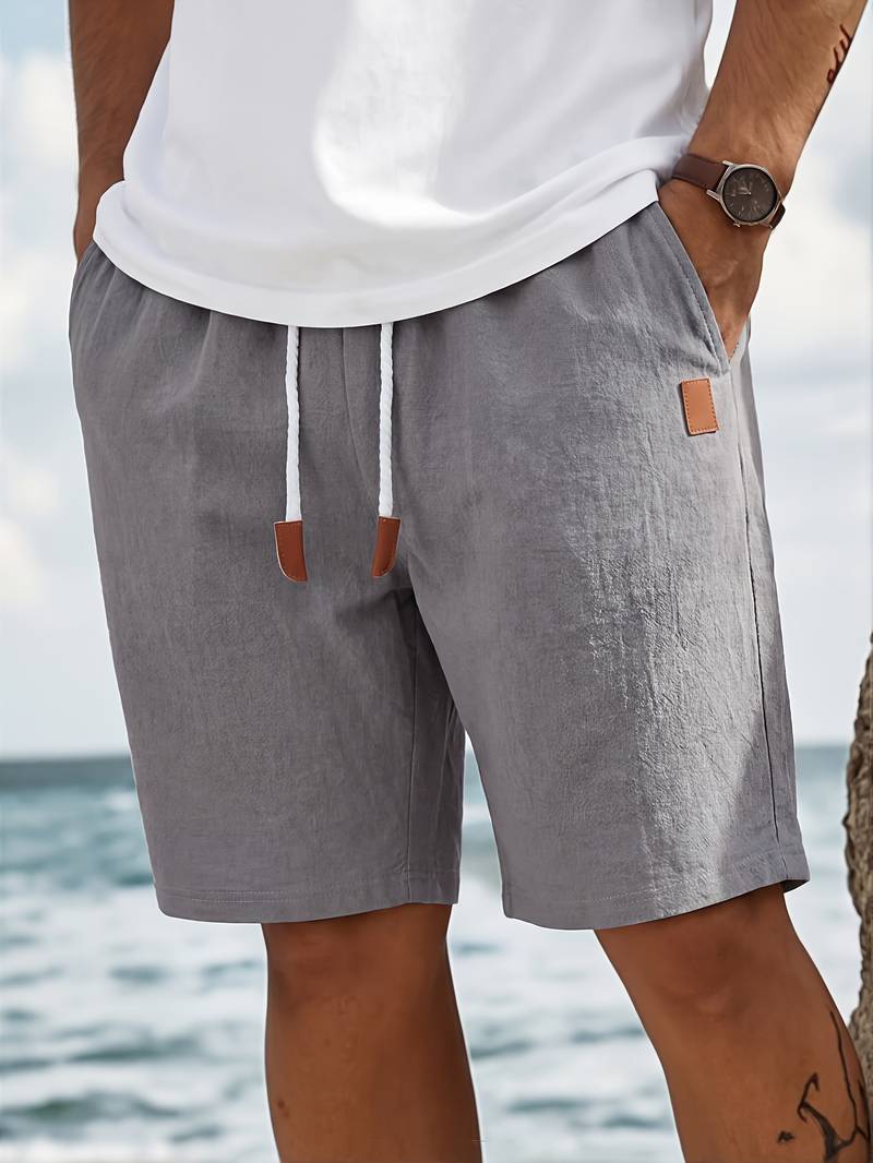 Jonatas - Sommerliche Leinen Hose Mit Kordelzug Und Tasche