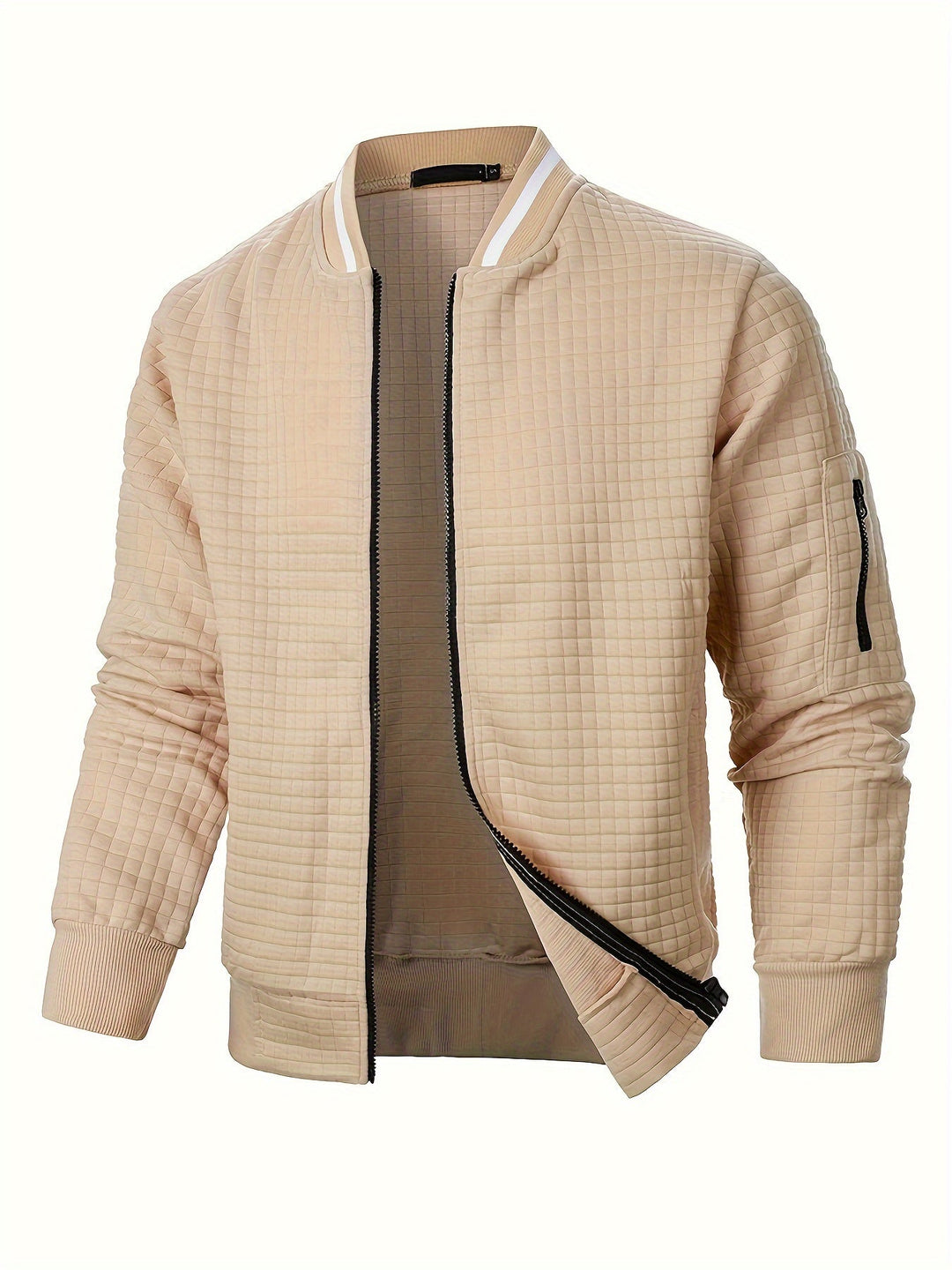 Benjie - Strick Jacke Mit Stehkragen Und Reißverschluss