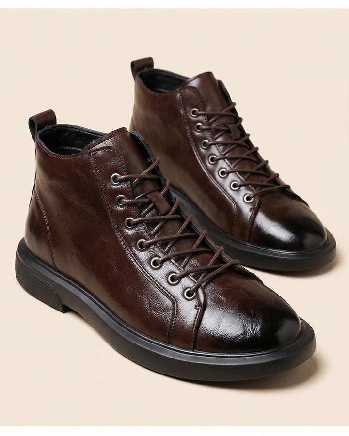 Kervens – Schnürstiefel Aus Leder