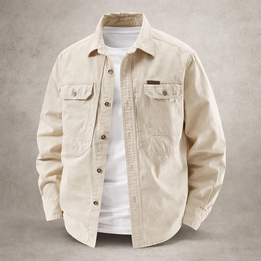 Prosper - Baumwoll Overshirt Mit Langen Ärmeln