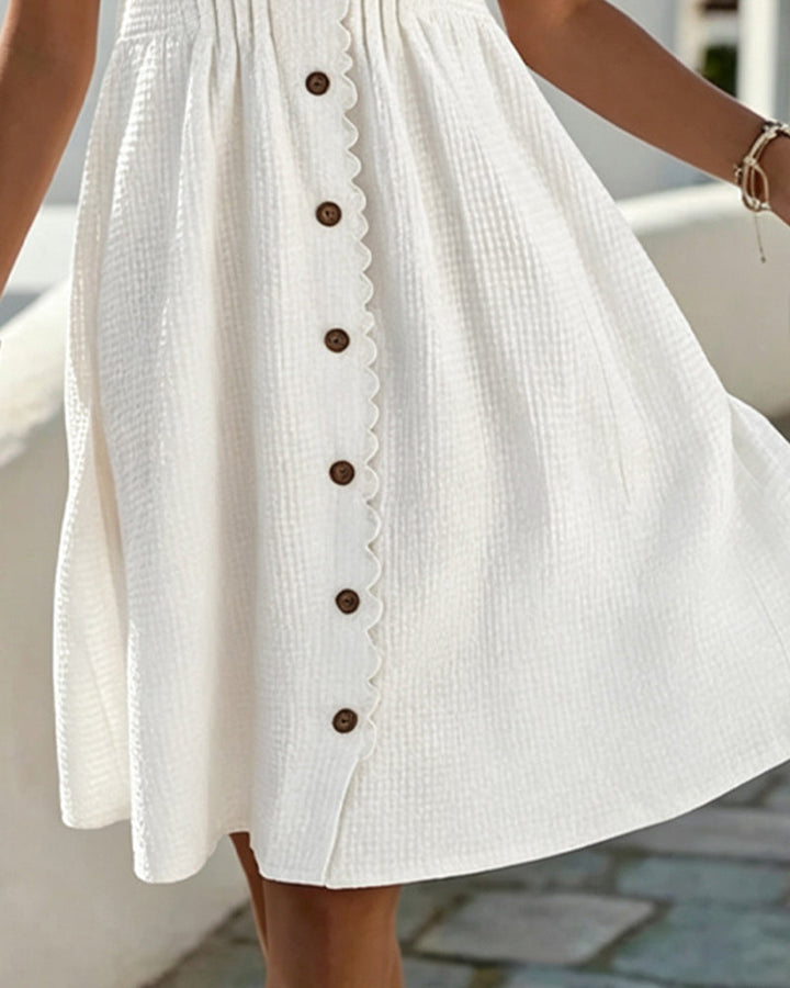 Deneke – Kleid Mit Ballonärmeln Und Spitzen Patchwork