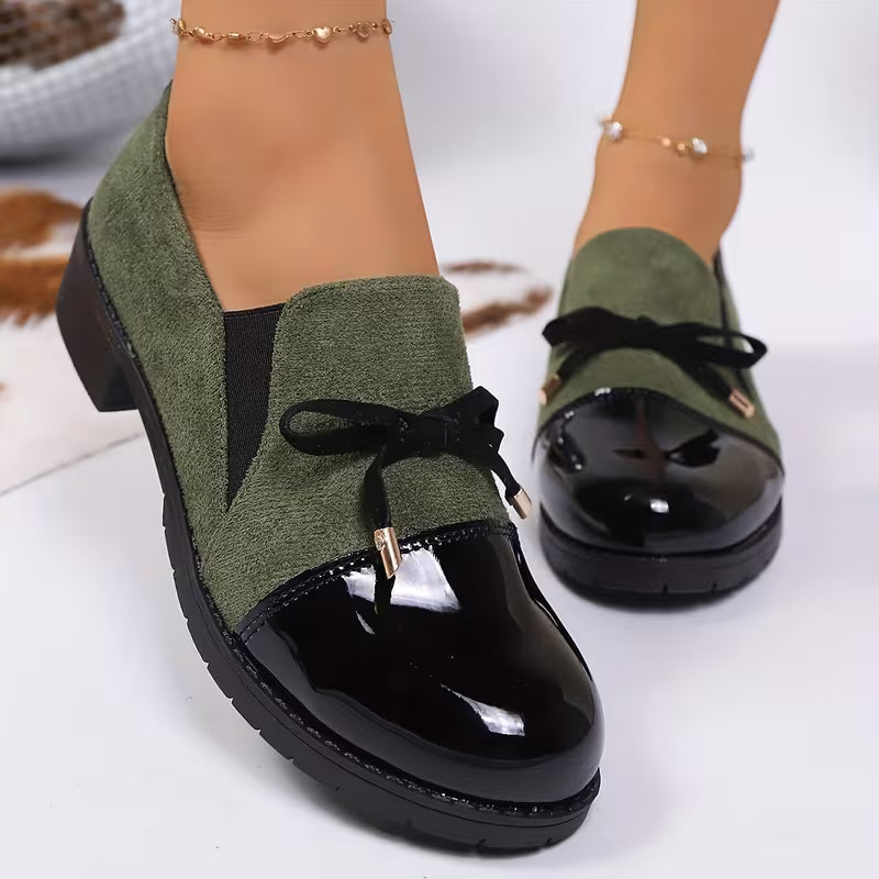 Saiphin – Loafer mit Schleife Und Glänzender Zehenkappe