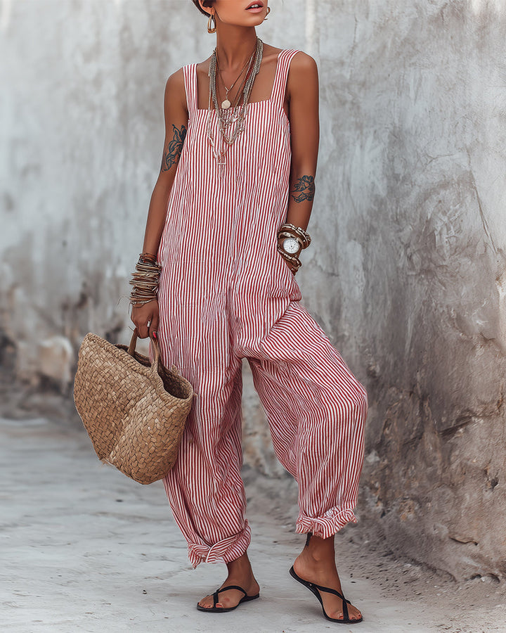 Keri – Jumpsuit mit weitem Bein und Trägern