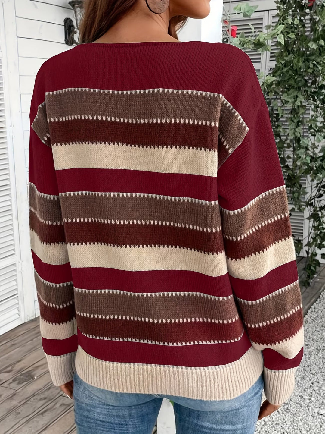 Fadina – Langärmeliger Strickpullover