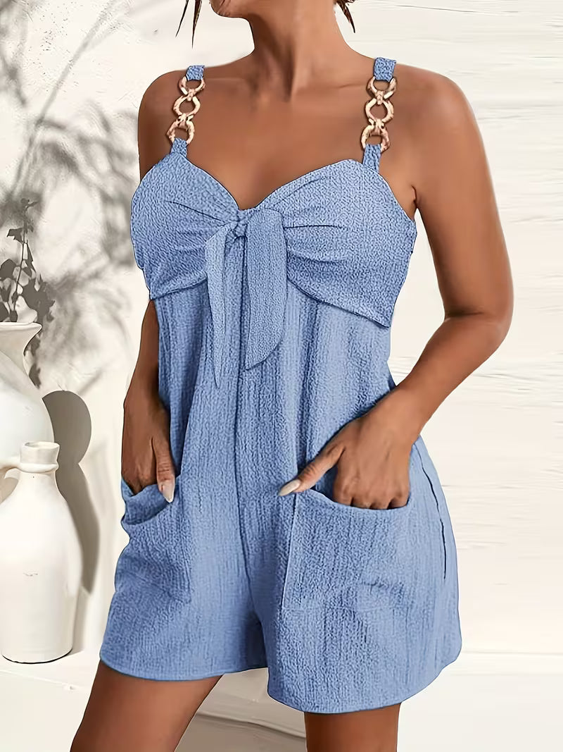 Loaiza – Ärmelloser Jumpsuit mit Kettenriemen