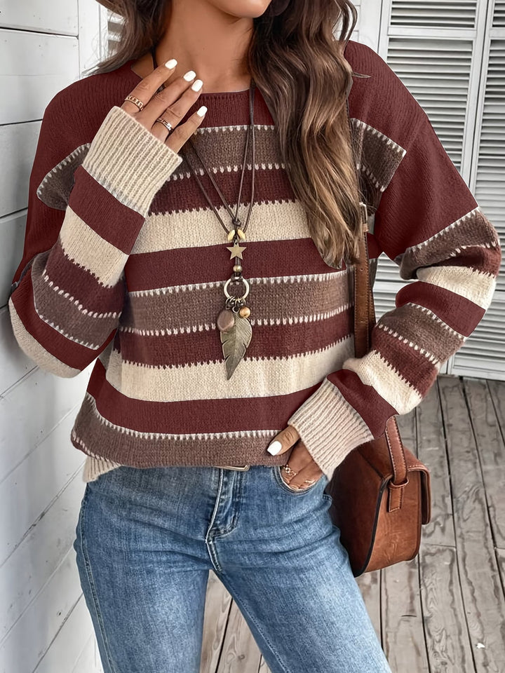 Fadina – Langärmeliger Strickpullover