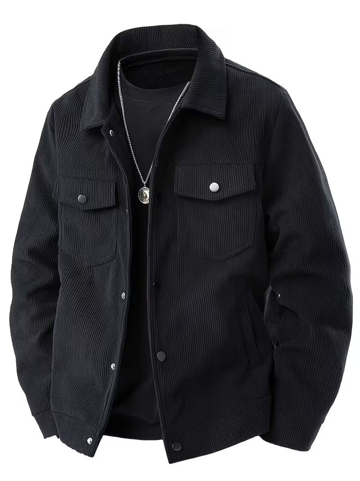 Matthaus – Cordjacke mit Kragen Und Pattentaschen