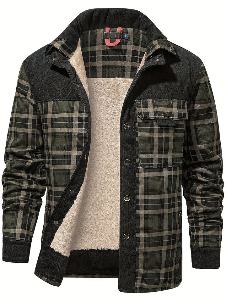 Dalmas - Lässige Winter Jacke im Karo Schau