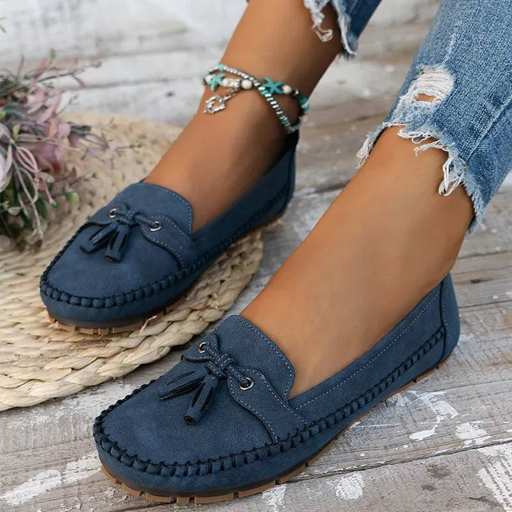 Patamon - Bequeme Slipper Mit Zarten Vintage Schleifen