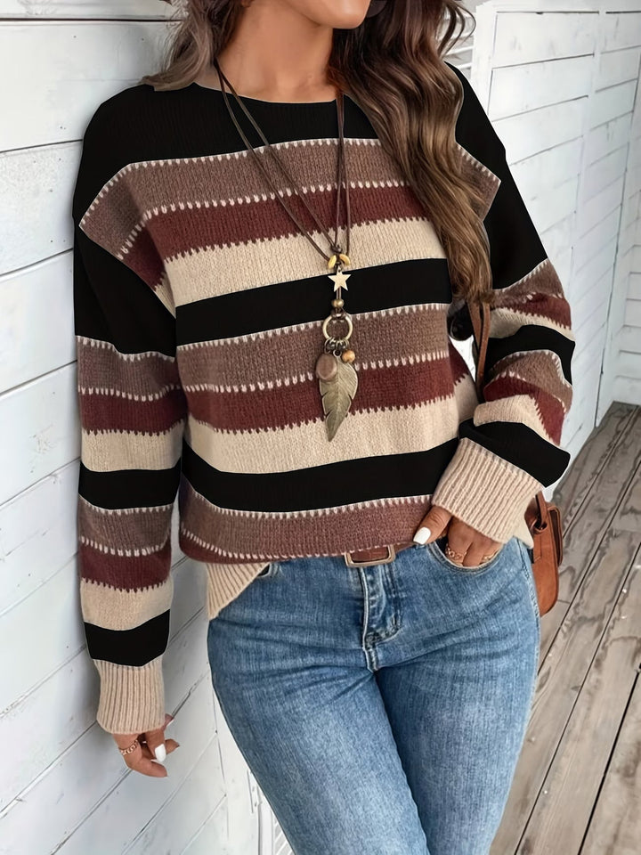 Fadina – Langärmeliger Strickpullover