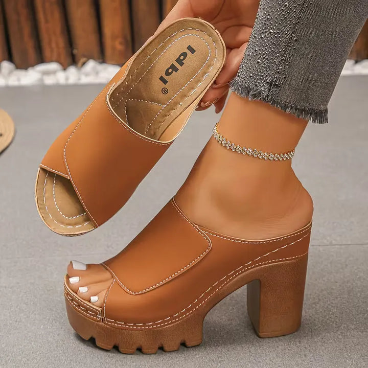 Susheena - Orthopädische Sandalen Mit Klobigem Absatz