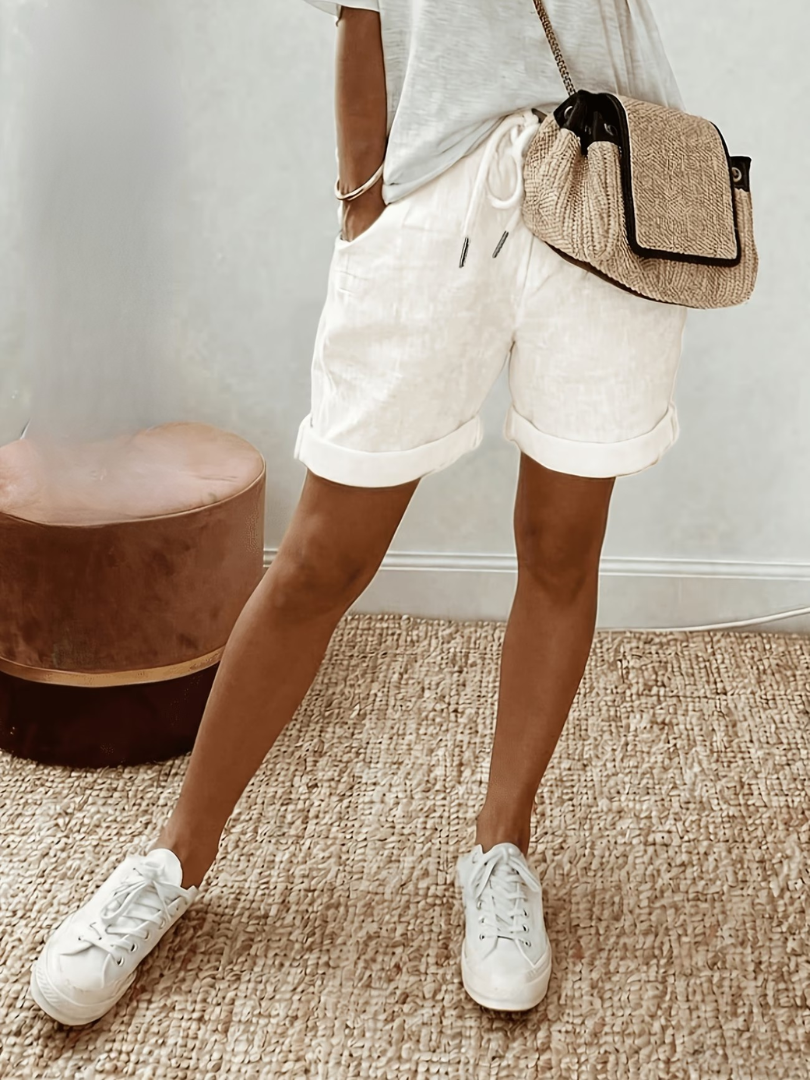 Keely - Bequeme Leinen Shorts