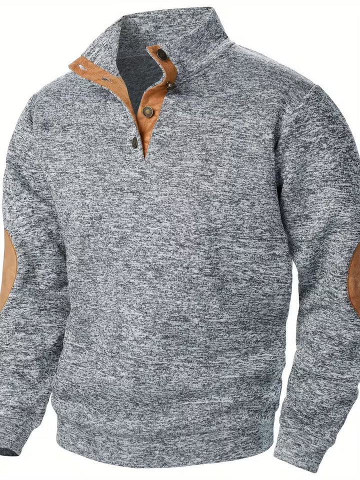Kashyap – Sweatshirt mit Stehkragen Und Langen Ärmeln