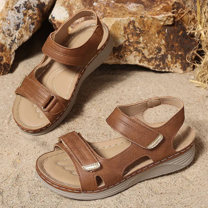 Astride - Orthopädische Leder Sandalen Mit Weichen Sohlen