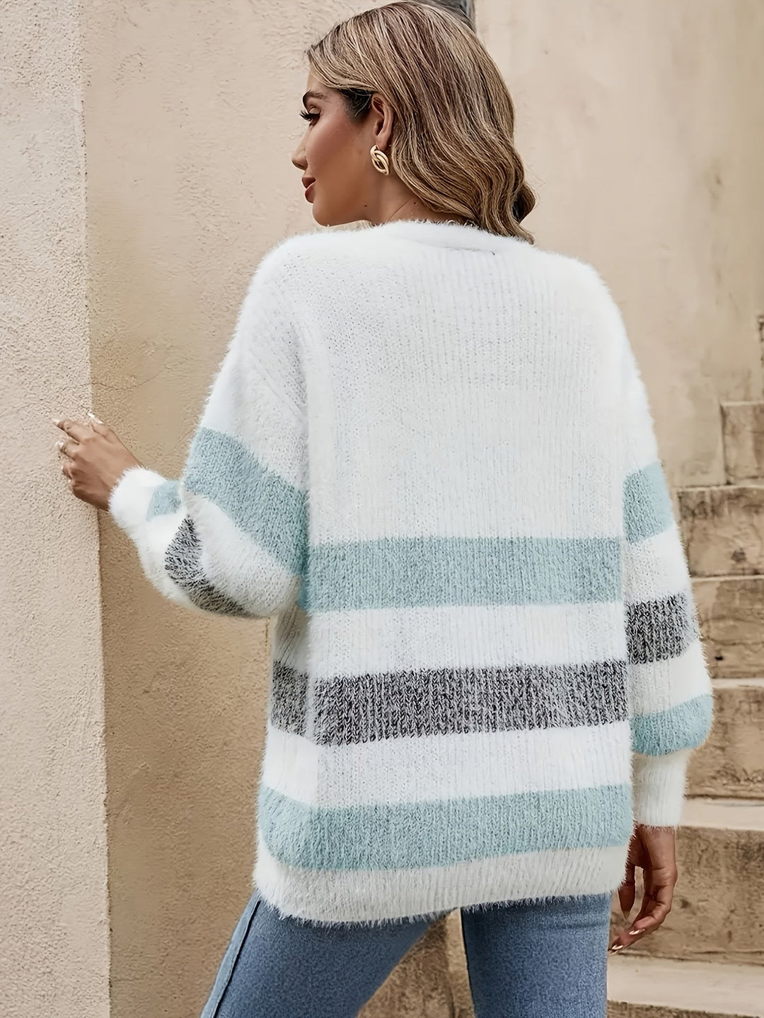 Sumaya - Lässige Strick Jacke Aus Wolle
