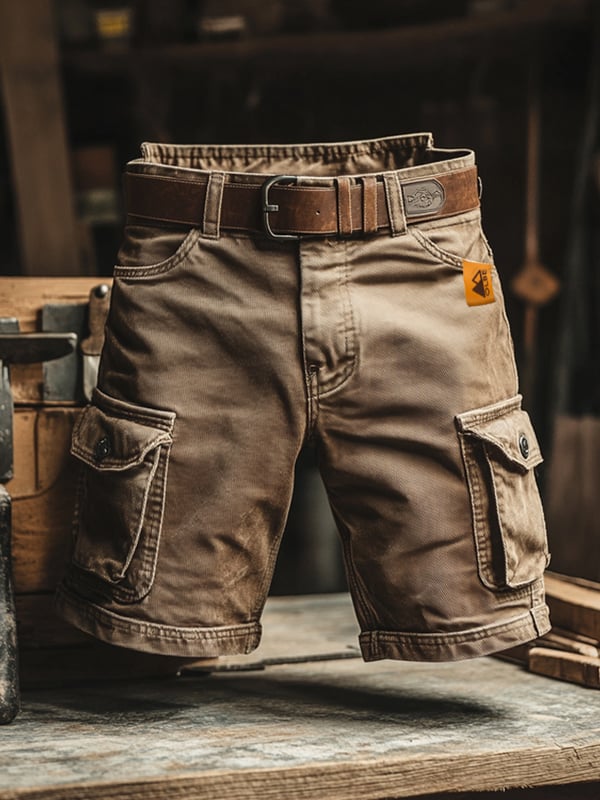 Novak – Retro Fracht Shorts Mit Mehreren Taschen