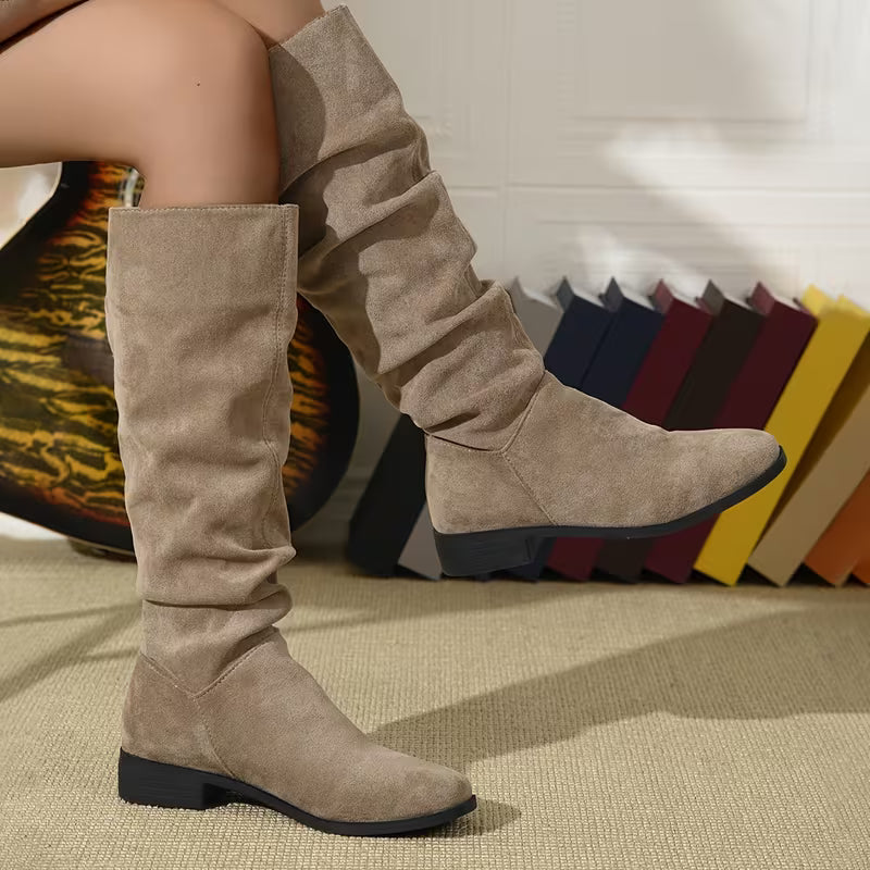 Joliza – Lässige, Wadenhohe Stiefel MIT Niedrigem Absatz