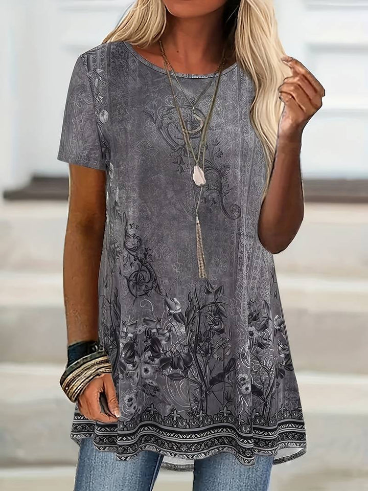 Abhishani - T-Shirt Mit Blumenmuster Und Lockerer Passform