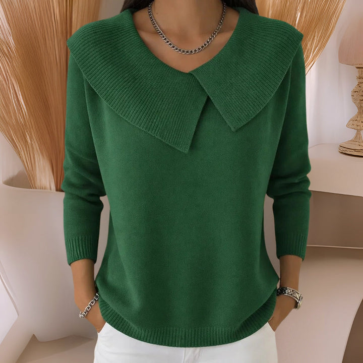 Yamina - Gemütlicher Pullover Mit Kragen