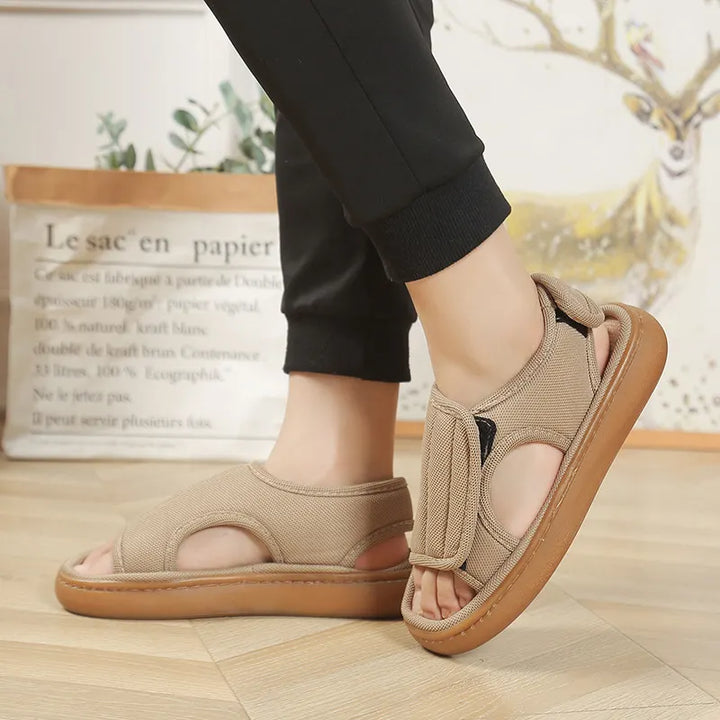 Karena – Verstellbare Rutschfeste Sandalen Mit Klettverschluss