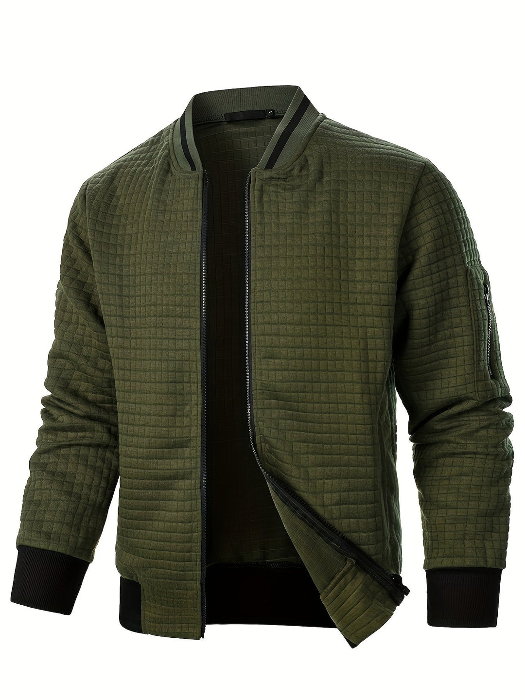 Benjie - Strick Jacke Mit Stehkragen Und Reißverschluss