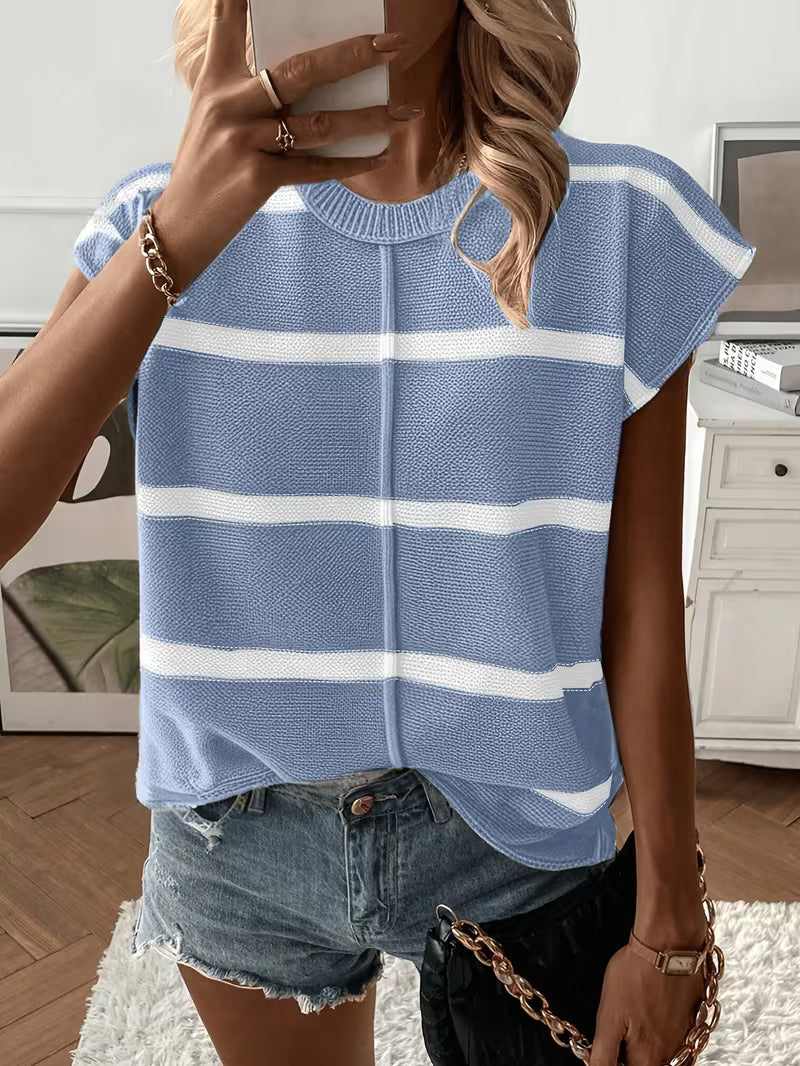 Agatha - Lässiger Locker Sitzender Ärmelloser Sommer Pullover