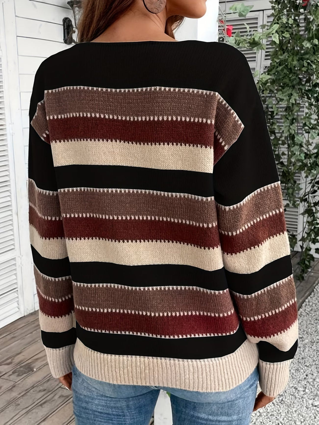 Fadina – Langärmeliger Strickpullover